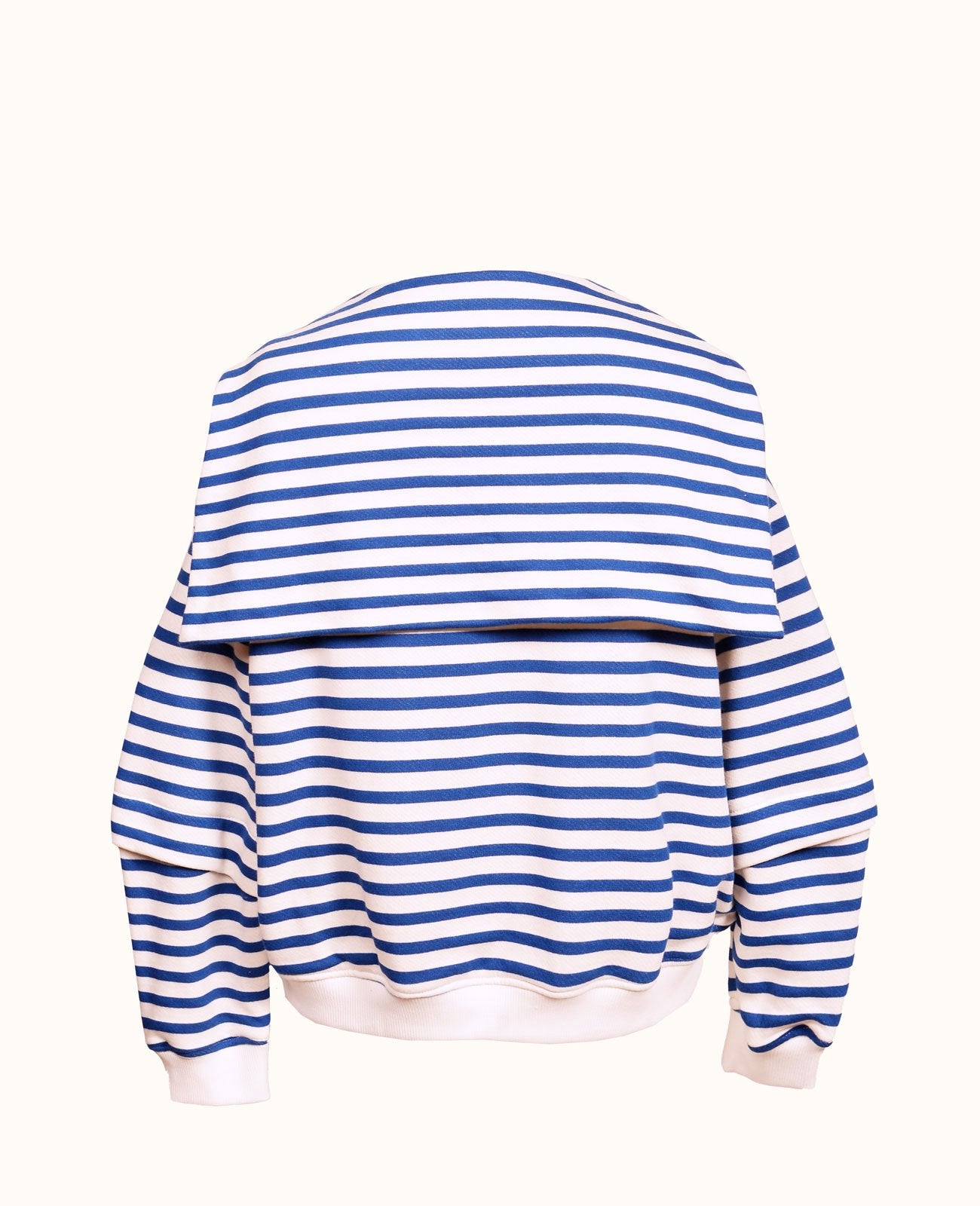 Striped V-Neck Capeshirt