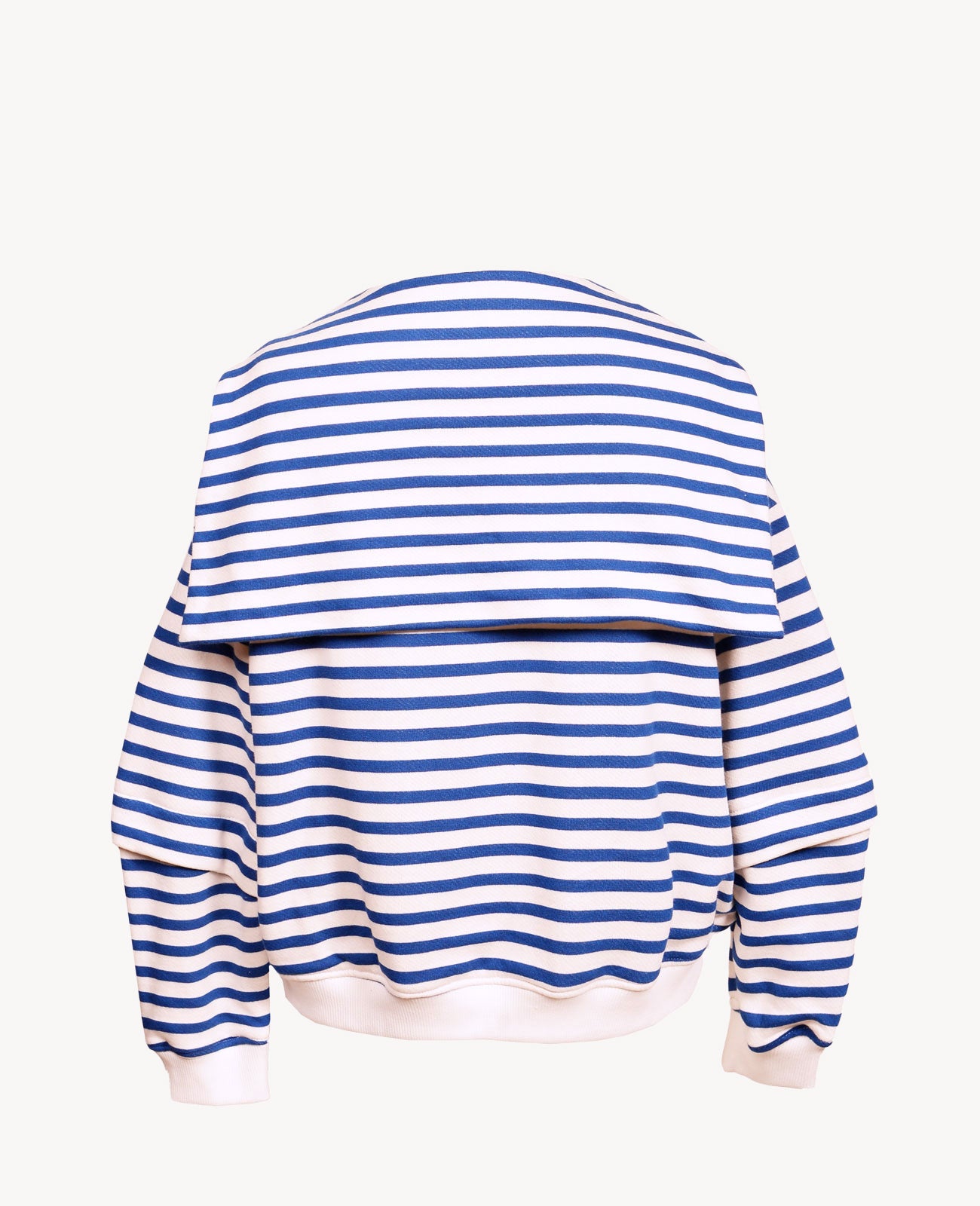 Striped V-Neck Capeshirt