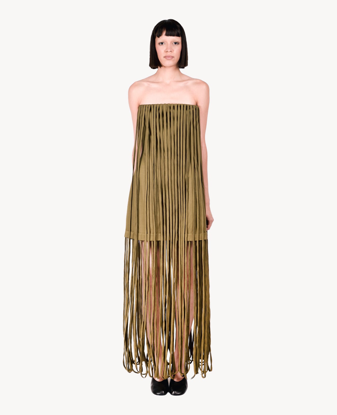Khaki Cable Dress