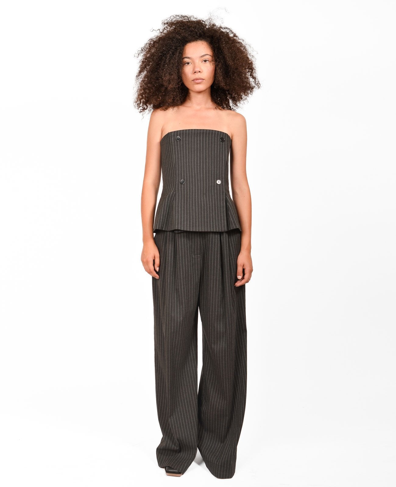 Striped Black Corset