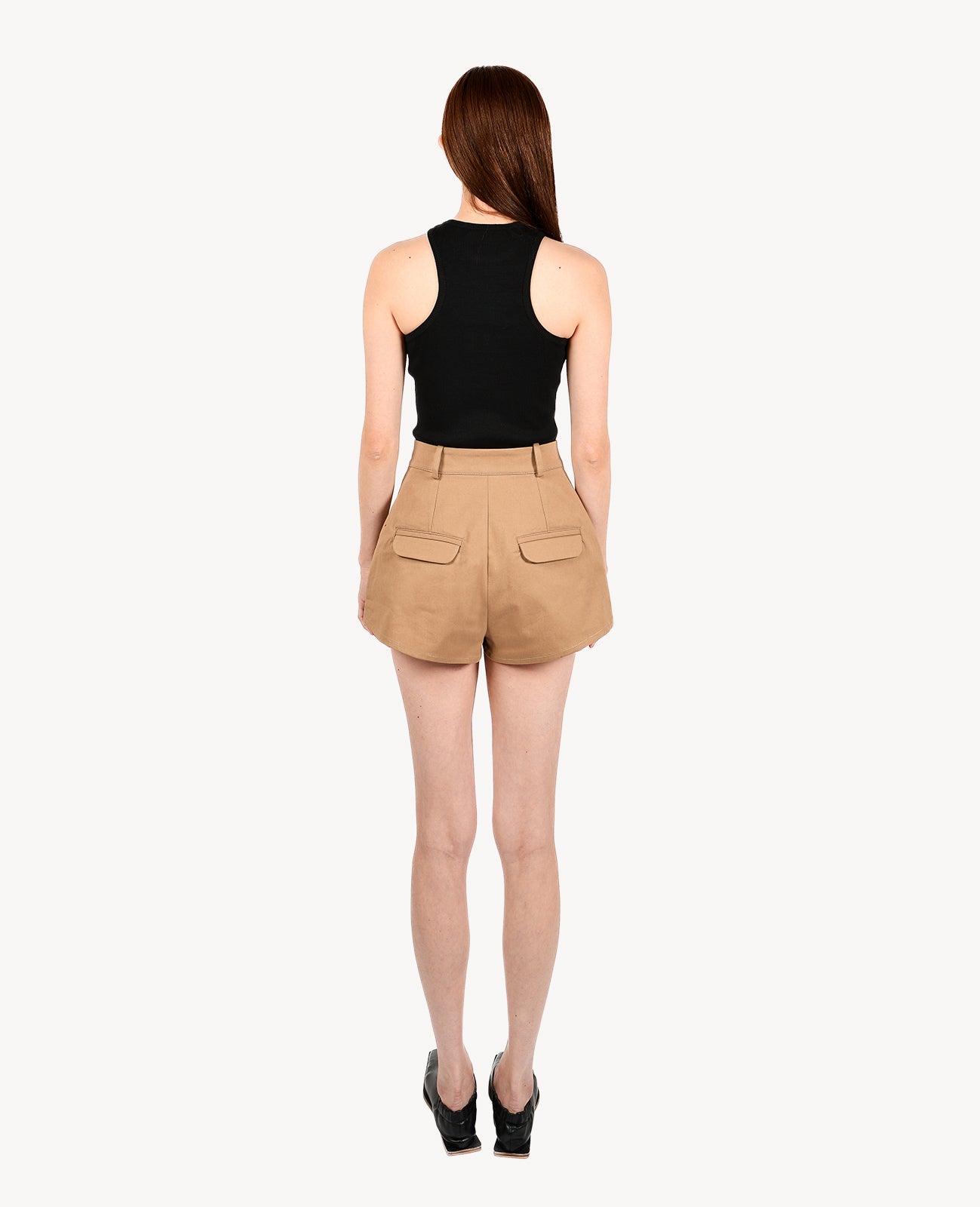 Beige Angus Shorts