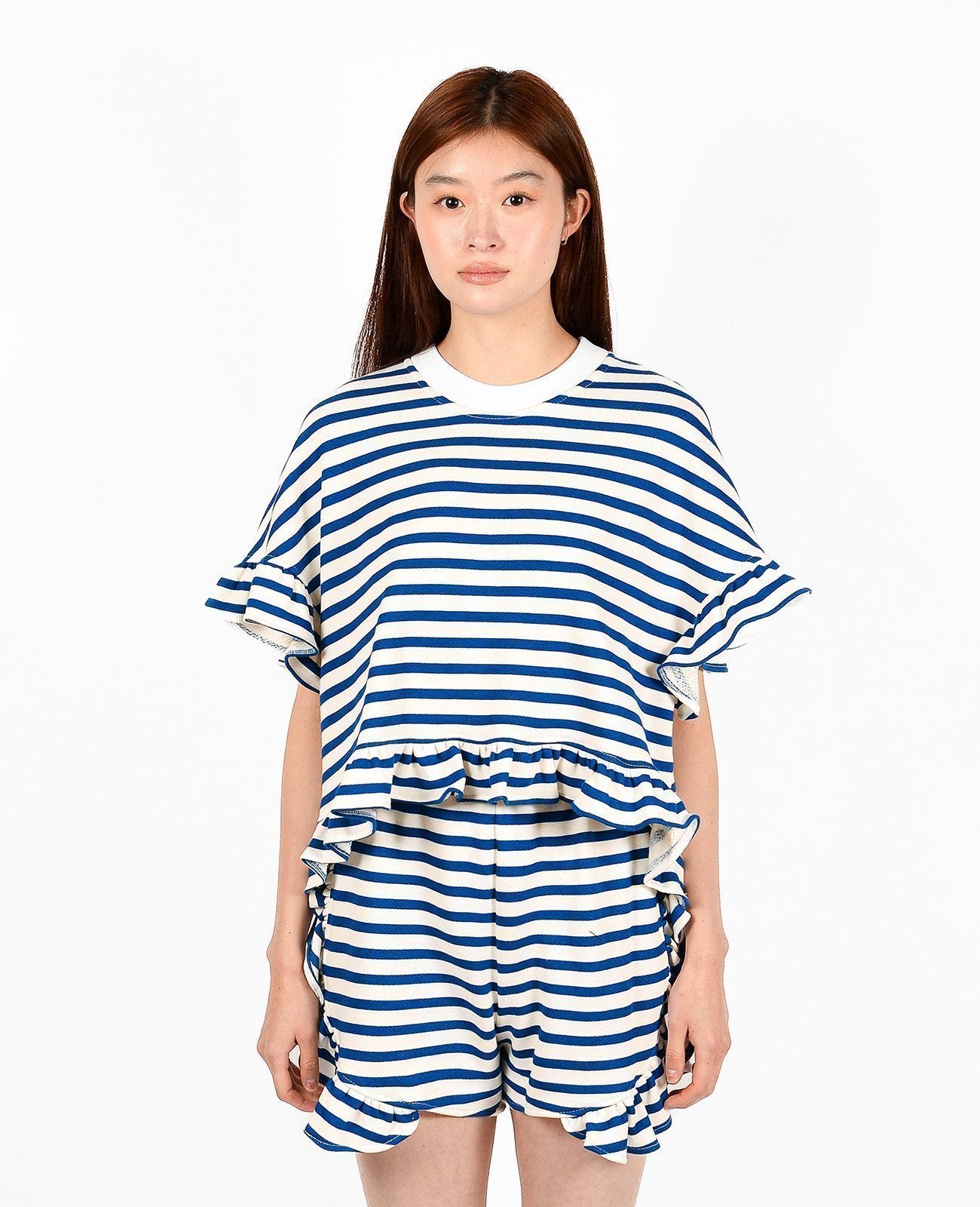 Striped Peony Blouse