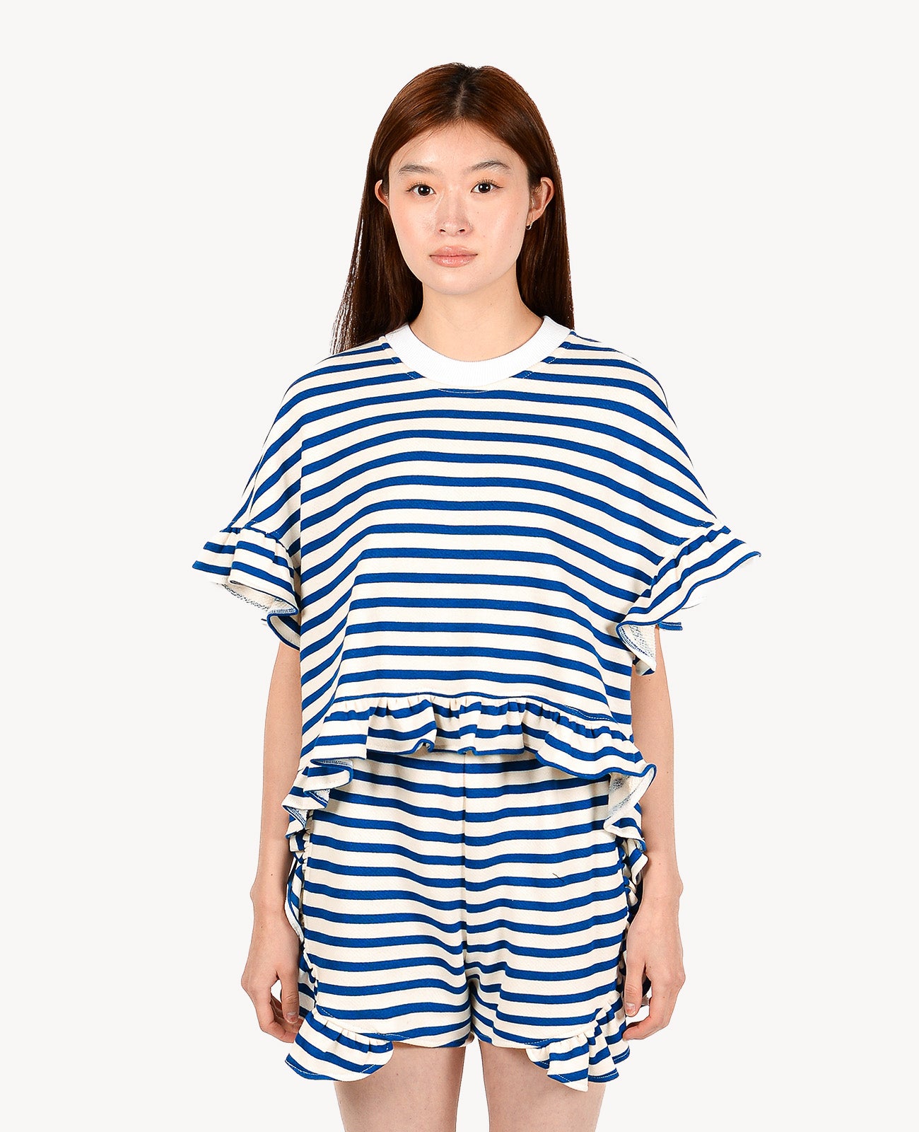 Striped Peony Blouse