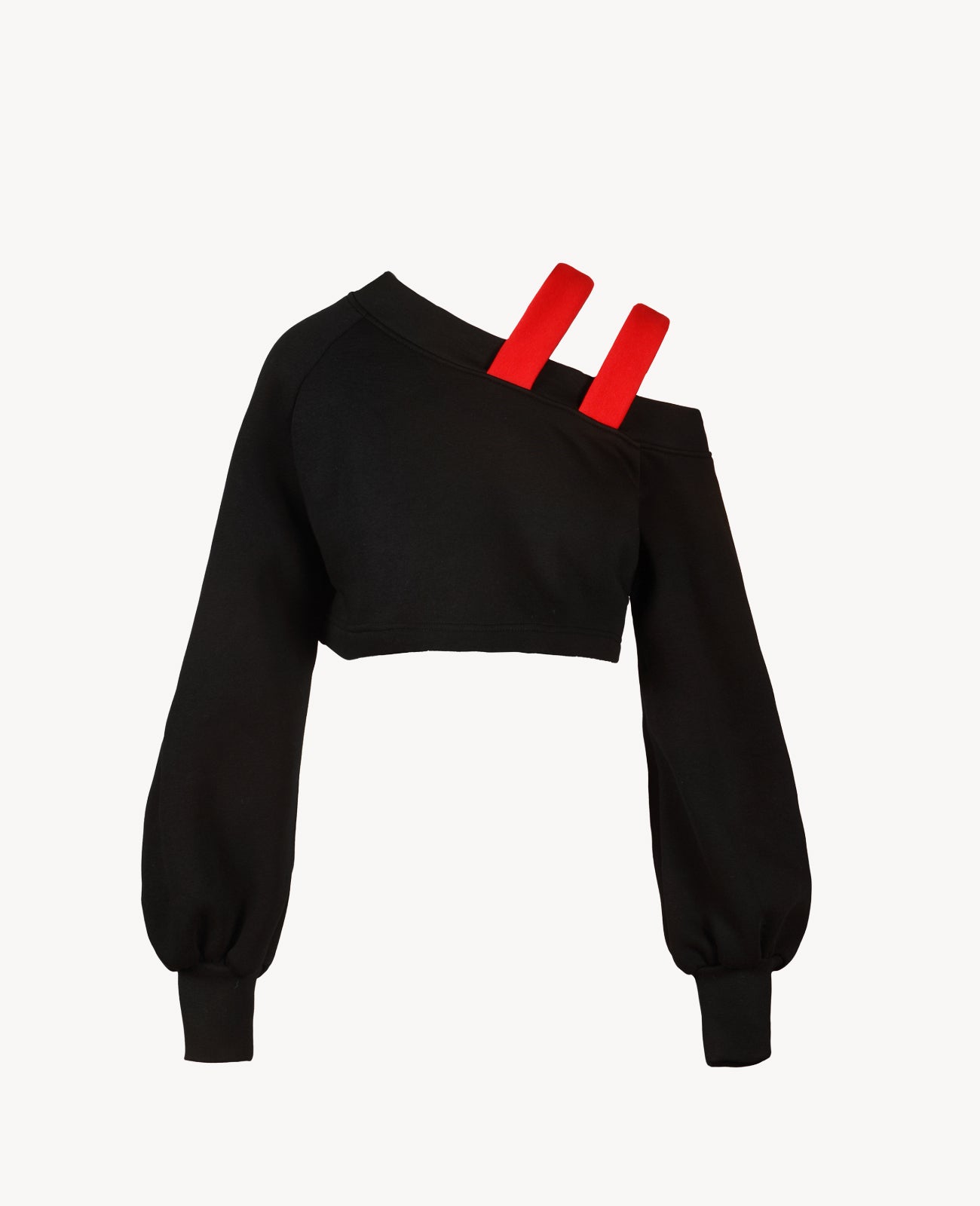 Mixed Cold Shoulder Top