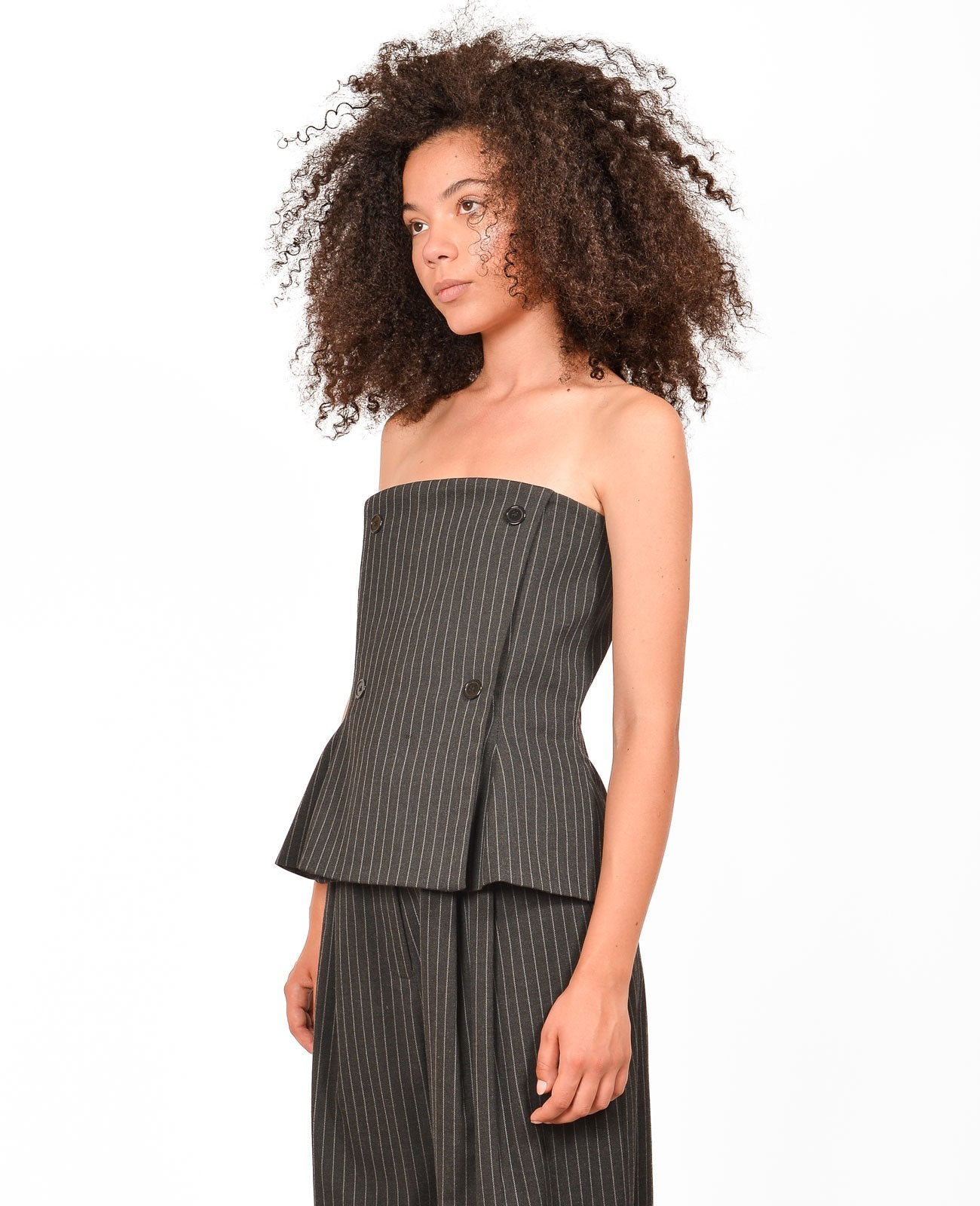 Striped Black Corset