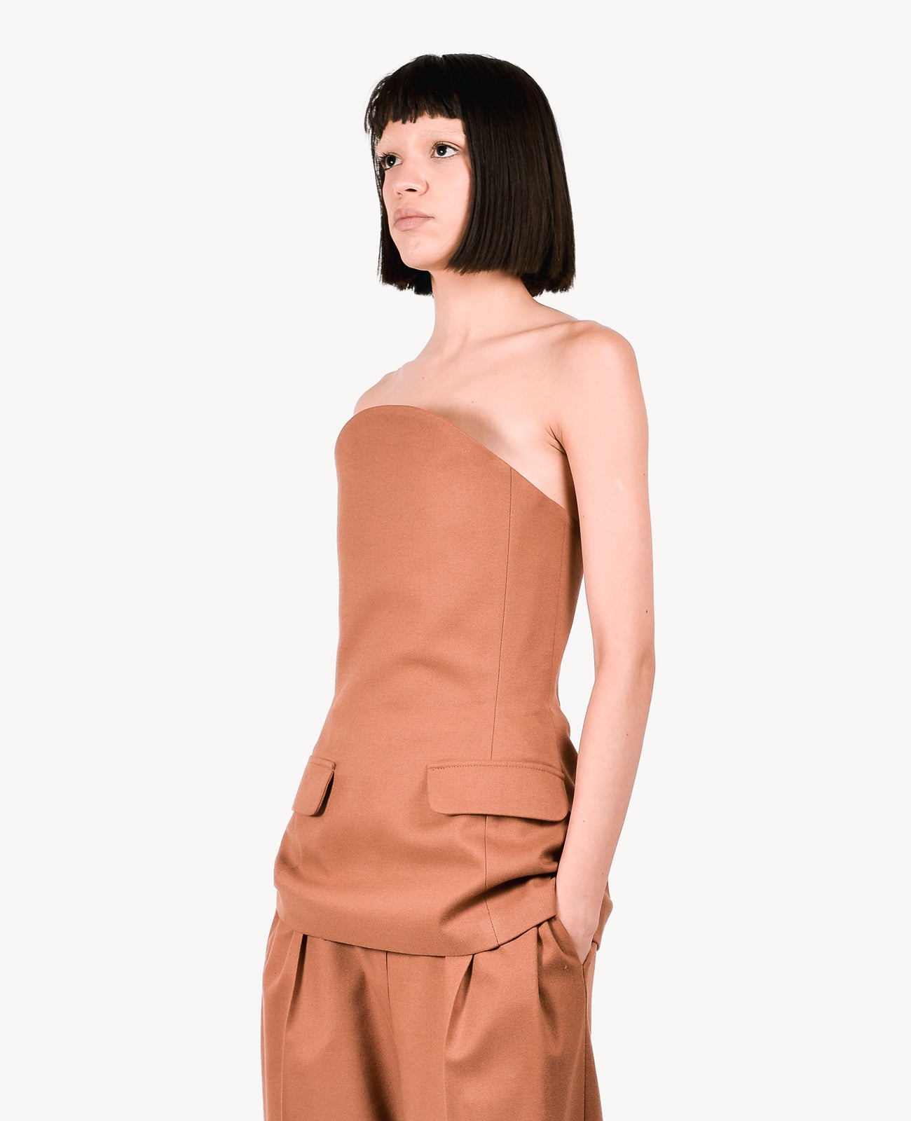Brown Corset Top