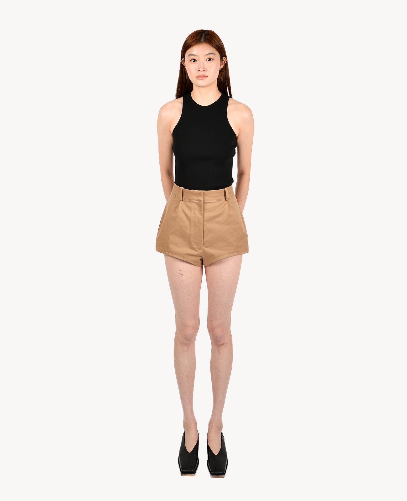 Beige Angus Shorts