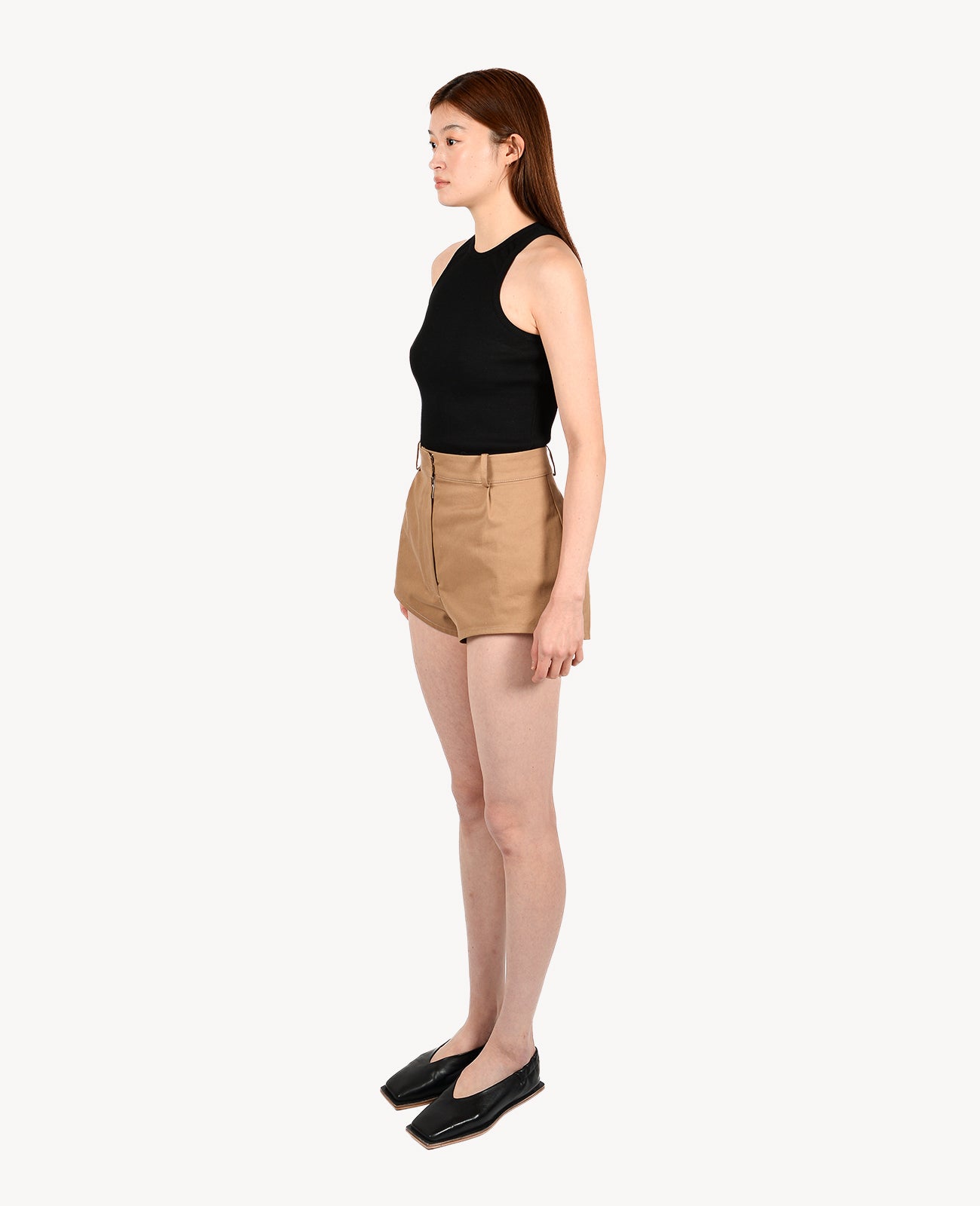 Beige Angus Shorts
