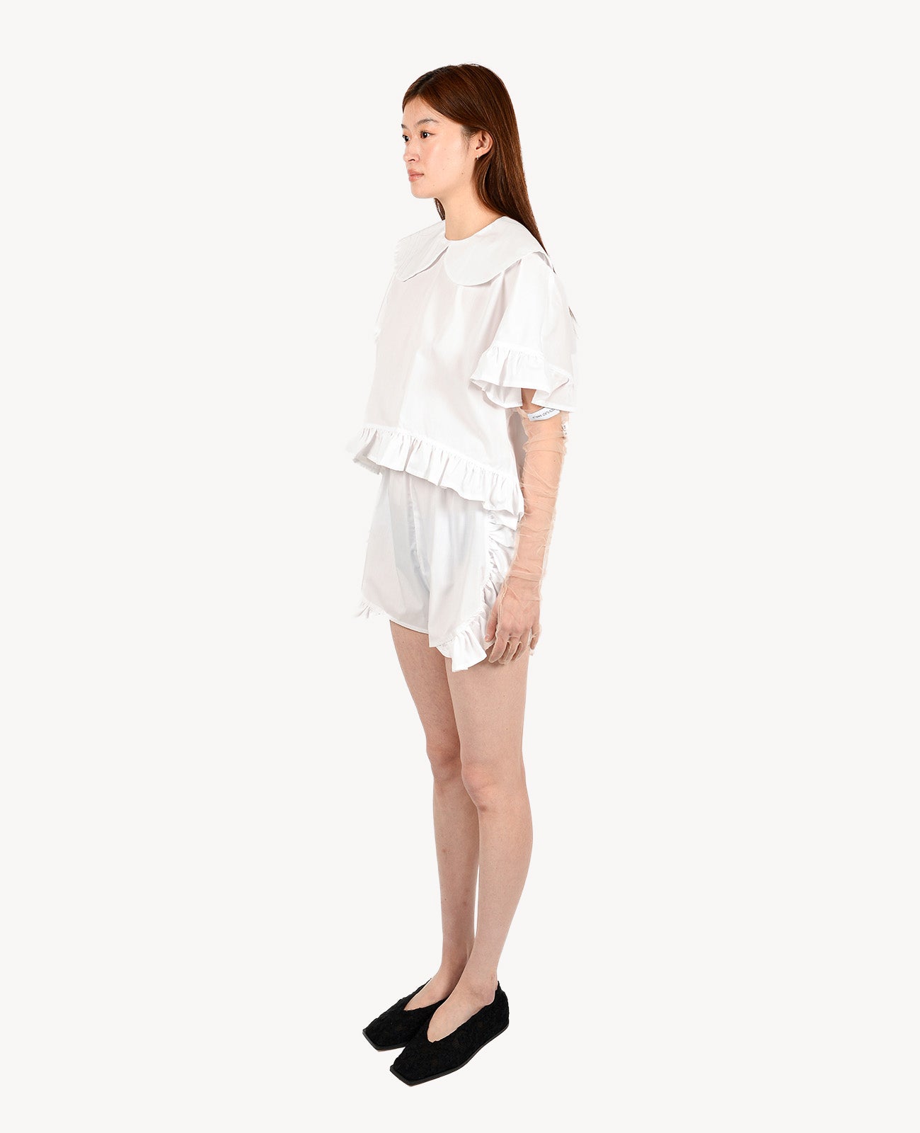 White Peony Shorts