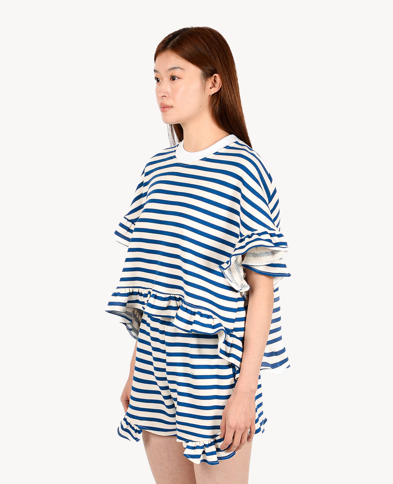 Striped Peony Blouse
