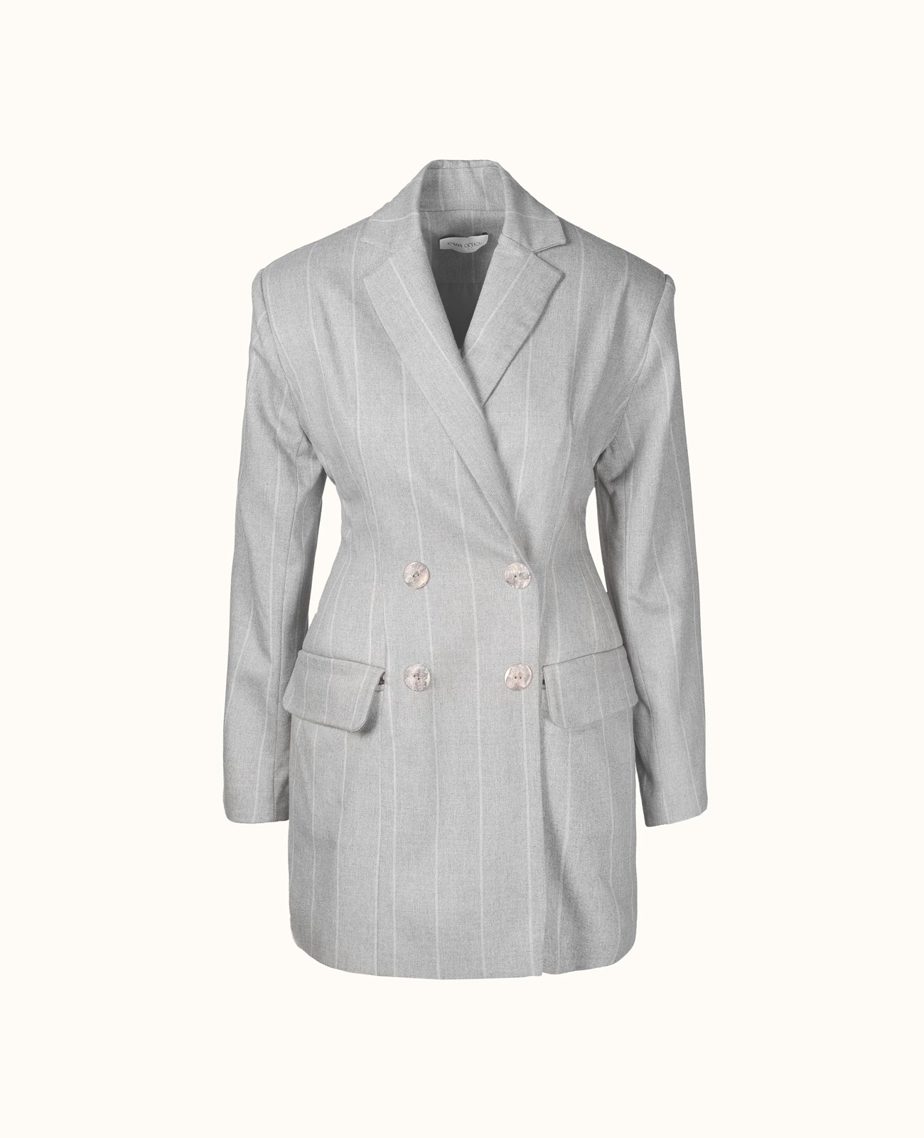 Striped Tailored Jacket Dress